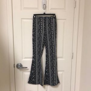 Patterned flare funky pants